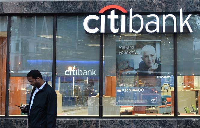 Trong ảnh: Một chi nhánh ngân hàng Citibank ở Washington, DC, Mỹ. Ảnh: AFP/TTXVN
