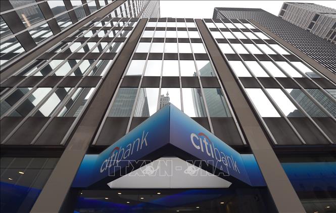 Trong ảnh: Trụ sở ngân hàng Citibank ở New York, Mỹ. Ảnh: AFP/TTXVN