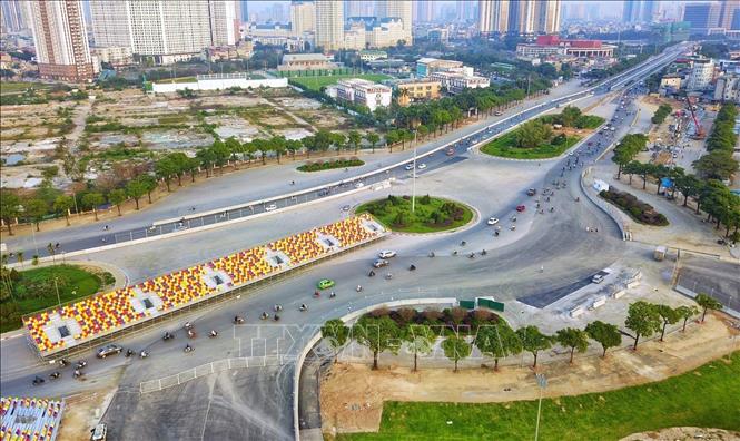 Photo: A view of the Hanoi F1 circuit. VNA Photo: Thành Đạt