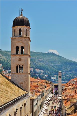 Trong ảnh: Thành phố cổ Dubrovnik nằm trên bờ biển Dalmatian (Croatia) được mệnh danh  là 