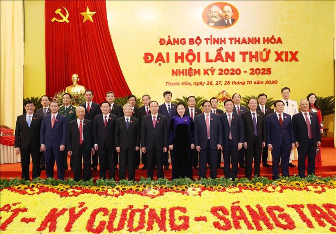 Trong ảnh: Chủ tịch Quốc hội Nguyễn Thị Kim Ngân với  các đại biểu tại Đại hội. Ảnh: Trọng Đức - TTXVN