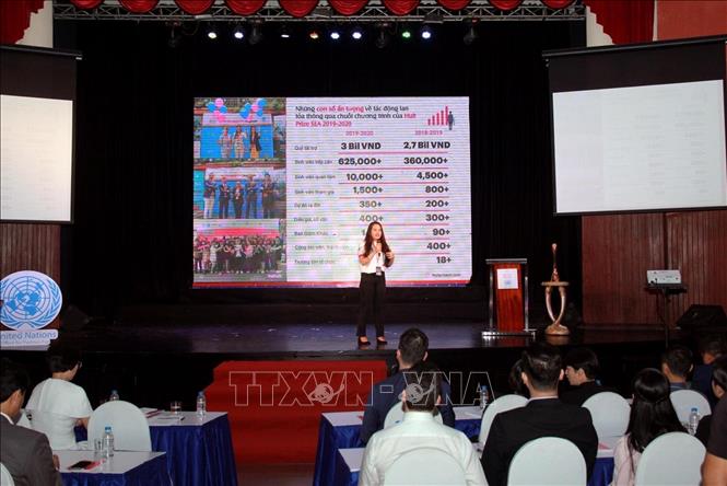 Trong ảnh: Quang cảnh buổi họp báo. Ảnh: Hồng Giang - TTXVN