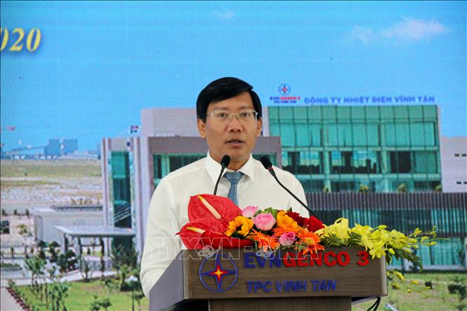 Trong ảnh: Ông Lê Tuấn Phong, Phó Chủ tịch Ủy ban nhân dân tỉnh Bình Thuận phát biểu. Ảnh: Nguyễn Thanh - TTXVN
