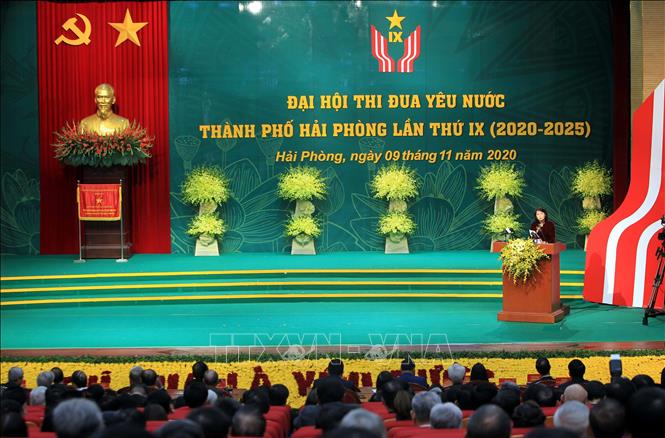 Trong ảnh: Phó Chủ tịch nước Đặng Thị Ngọc Thịnh phát biểu tại đại hội. Ảnh: An Đăng - TTXVN