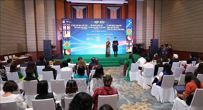 Trong ảnh: Quang cảnh Buổi họp báo. Ảnh: Thanh Tùng - TTXVN