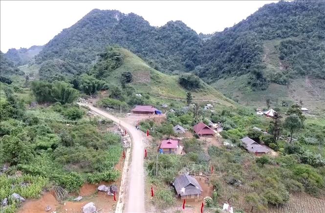 Những mái ấm tình thương trên địa bàn huyện Vân Hồ, tỉnh Sơn La. Ảnh: Nguyễn Cường - TTXVN