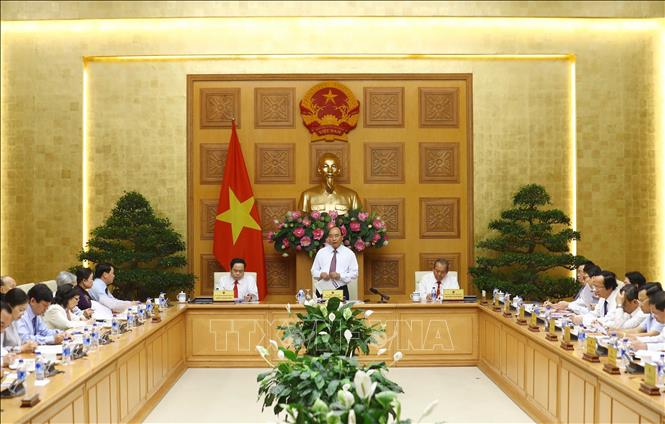 Trong ảnh: Hội nghị liên tịch thường niên giữa Chính phủ và Uỷ ban Trung ương Mặt trận Tổ quốc Việt Nam (24/4/2019). Ảnh: Thống Nhất – TTXVN