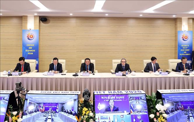 Các đại biểu tham dự tại điểm cầu Hà Nội. Ảnh: Thống Nhất – TTXVN