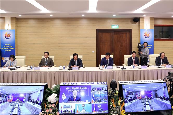 Các đại biểu tham dự tại điểm cầu Hà Nội. Ảnh: Thống Nhất – TTXVN