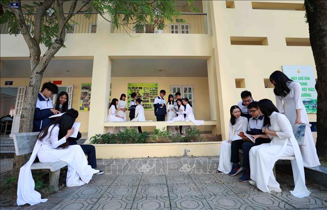 Trong ảnh: Chất lượng dạy và học ngày càng được nâng cao, hoạt động giáo dục toàn diện cũng được thực hiện tốt, có hiệu quả, khẳng định vị thế của trường trong ngành giáo dục Thủ đô. Ảnh: Thanh Tùng - TTXVN