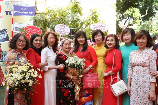 Trong ảnh: Đại biểu đến tham dự Lễ kỷ niệm. Ảnh: Minh Quyết - TTXVN