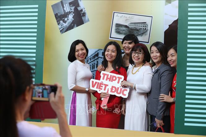 Trong ảnh: Đại biểu đến tham dự Lễ kỷ niệm. Ảnh: Minh Quyết - TTXVN