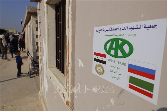 Trong ảnh: Nhiều hạng mục tại Trại tị nạn Hirjila được xây dựng với sự hỗ trợ của nước cộng hòa Chechnia thuộc Liên bang Nga. Ảnh: Duy Trinh - Pv TTXVN