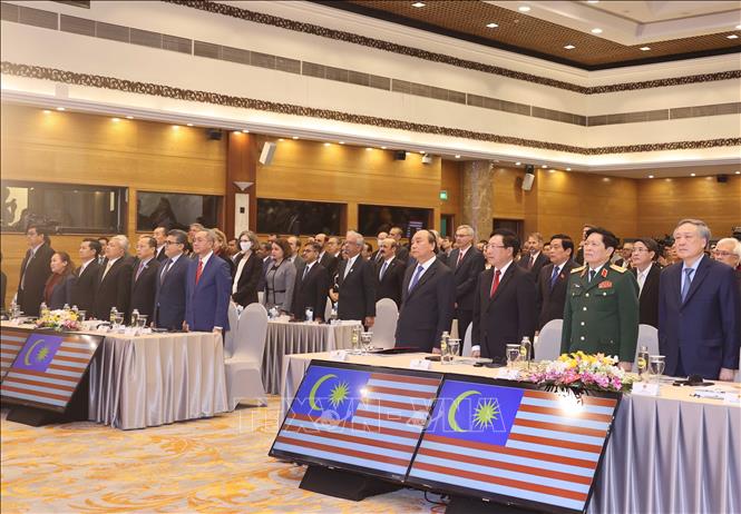 Photo: A view of the closing ceremony of the 37th ASEAN Summit and Related Summits in Hanoi.  VNA Photo