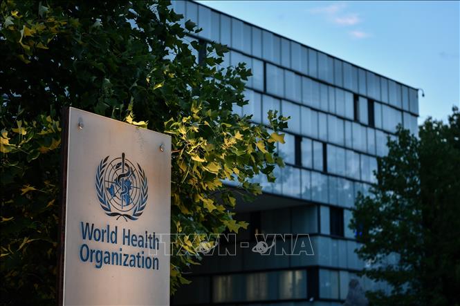 Trong ảnh: Trụ sở Tổ chức Y tế Thế giới (WHO) tại Geneva, Thụy Sĩ, ngày 17/8/2020. Ảnh: AFP/ TTXVN