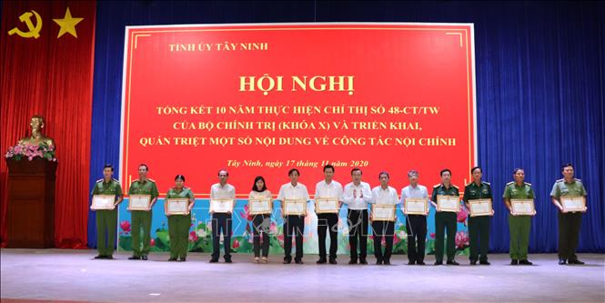 Tay Ninh Tá»•ng Káº¿t 10 NÄƒm Thá»±c Hiá»‡n Chá»‰ Thá»‹ Sá»' 48 Ct Tw Cá»§a Bá»™ Chinh Trá»‹ Vá» Phong Chá»'ng Tá»™i Pháº¡m áº£nh Thá»i Sá»± Trong NÆ°á»›c Ná»™i Chinh Ngoáº¡i