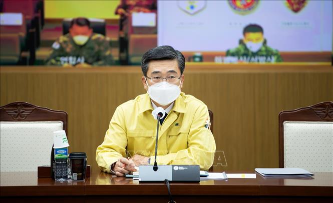 Trong ảnh: Bộ trưởng Quốc phòng Hàn Quốc Suh Wook phát biểu tại cuộc họp ở Seoul ngày 16/11/2020. Ảnh: Yonhap/TTXVN