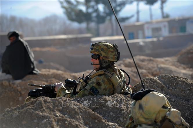 Trong ảnh (tư liệu): Binh sĩ Australia làm nhiệm vụ tại miền nam Afghanistan. Ảnh: AFP/ TTXVN