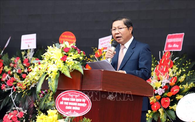 Trong ảnh: Ông Lê Tấn Dũng, Thứ trưởng Bộ Lao động – Thương binh và Xã hội phát biểu tại buổi lễ. Ảnh: Anh Tuấn – TTXVN