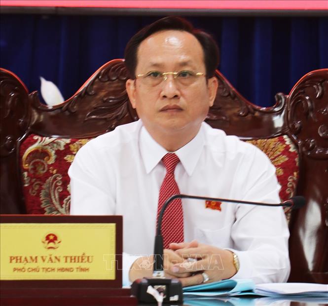 Trong ảnh: Ông Phạm Văn Thiều, tân Chủ tịch UBND tỉnh Bạc Liêu, nhiệm kỳ 2016-2021. Ảnh: Huỳnh Sử- TTXVN