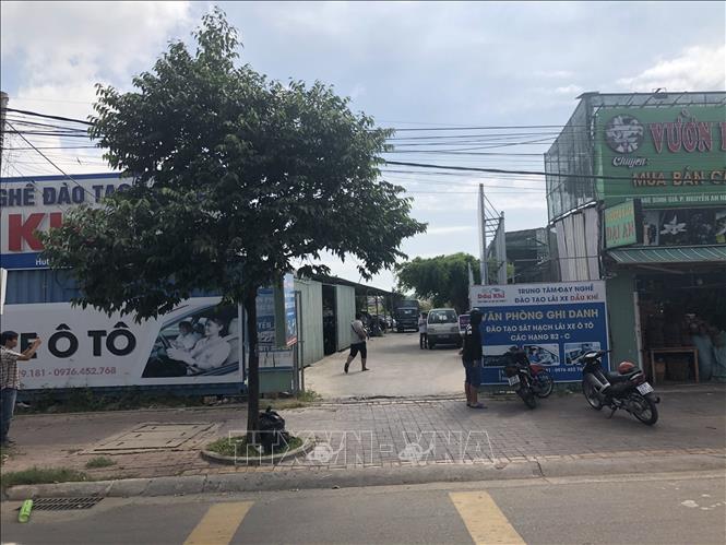 Trong ảnh: Trung tâm dạy nghề lái xe Dầu Khí chi nhánh tài đường Bình Gĩa, thành phố Vũng Tàu. Ảnh: Hoàng Nhị - TTXVN