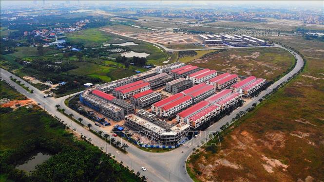 Trong ảnh: Khu đô thị trong KCN đô thị VSIP Hải Phòng đang được khẩn trương xây dựng để đón nhà đầu tư. Ảnh: Danh Lam - TTXVN