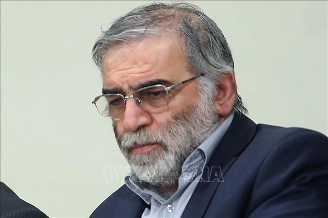 Trong ảnh (tư liệu): Nhà khoa học hạt nhân của Iran Mohsen Fakhrizadeh tại Tehran ngày 23/1/2019. Ảnh: AFP/TTXVN