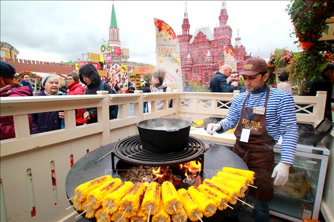 Trong ảnh: Các sự kiện lễ hội, festival văn hóa được tổ chức thường niên góp phần quảng bá hình ảnh thủ Moskva của Nga. Ảnh: Trần Hiếu - Pv TTXVN tại Nga