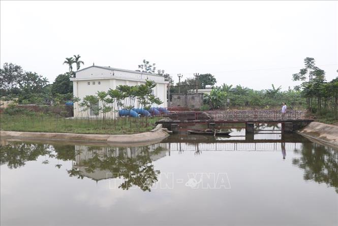 Trong ảnh: Trạm bơm Quảng Giang thuộc địa bàn xã Đại Hợp, huyện Tứ Kỳ đảm bảo tiêu úng cho diện tích trên 1.000ha mới được đầu tư cải tạo: thay mới 4 máy công suất 4.000m3/h, sửa chữa và nâng cấp nhà trạm, nhà quản lý, thay lưới chắn rác, cải tạo hệ thống điện. Ảnh: Mạnh Minh- TTXVN