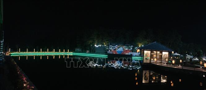 Trong ảnh: Một góc Vườn Nhật Kyosei-no-niwa trong KCN Nam Cầu Kiền. Ảnh: TTXVN phát