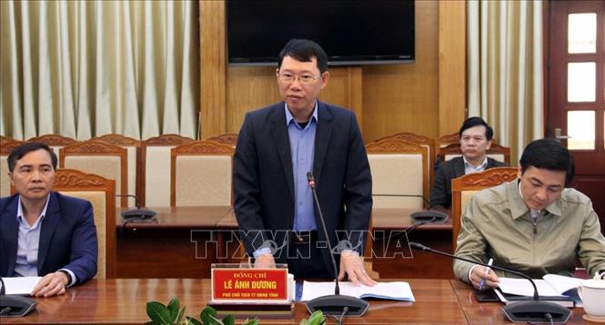 Trong ảnh: Phó Chủ tịch Thường trực UBND tỉnh Bắc Giang Lê Ánh Dương phát biểu. Ảnh: Đồng Thúy-TTXVN