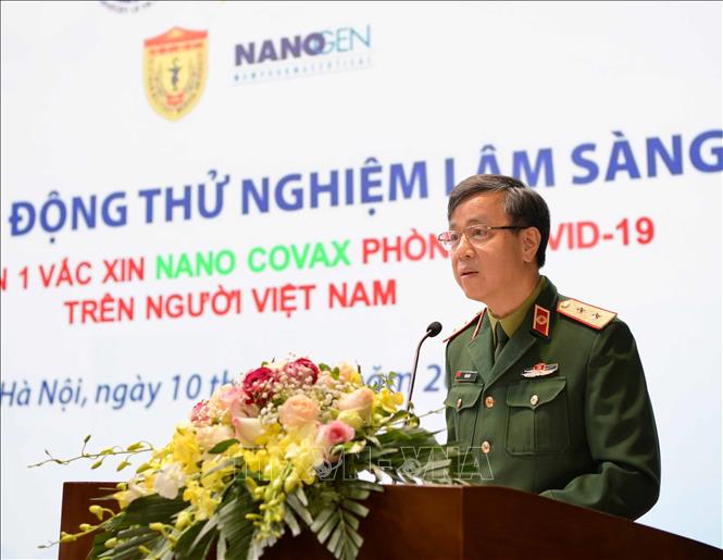 Trong ảnh: Trung tướng, GS.TS Đỗ Quyết, Giám đốc Học viện Quân y phát biểu. Ảnh: Thanh Tùng - TTXVN