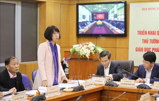 Trong ảnh: Phó Tổng Giám đốc Thông tấn xã Việt Nam Vũ Việt Trang phát biểu tại hội nghị. Ảnh: Thanh Tùng - TTXVN