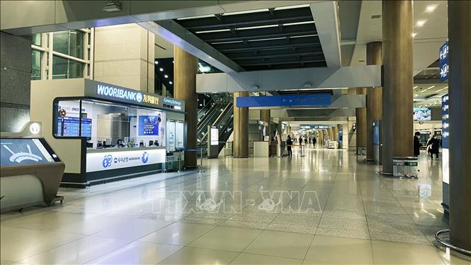 Sân bay Incheon duy trì mọi dịch vụ hỗ trợ hành khách (ảnh chụp ngày 20/12/2020). Ảnh: Anh Nguyên-P/v TTXVN tại Hàn Quốc