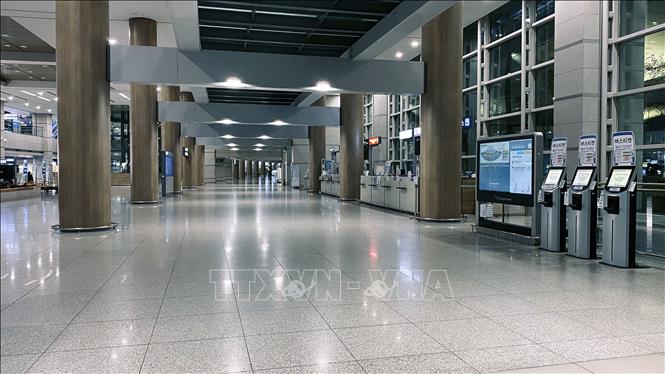 Khu vực nhà ga đến luôn trong tình trạng vắng vẻ. (ảnh chụp ngày 20/12/2020). Ảnh: Anh Nguyên-P/v TTXVN tại Hàn Quốc
