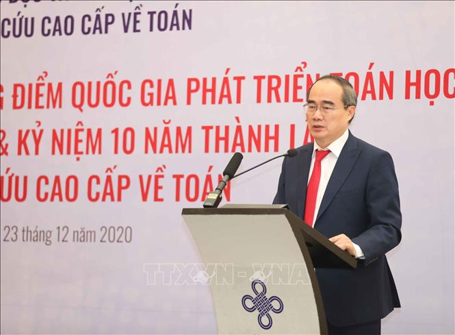 Trong ảnh: Đồng chí Nguyễn Thiện Nhân, Ủy viên Bộ chính trị phát biểu. Ảnh: Thanh Tùng - TTXVN