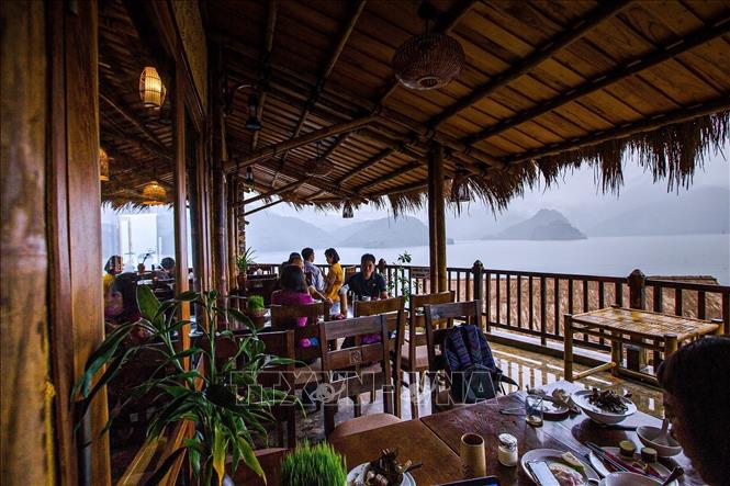 Photo: A corner of the Mai Chau Hideaway Resort. VNA Photo: Trọng Đạt