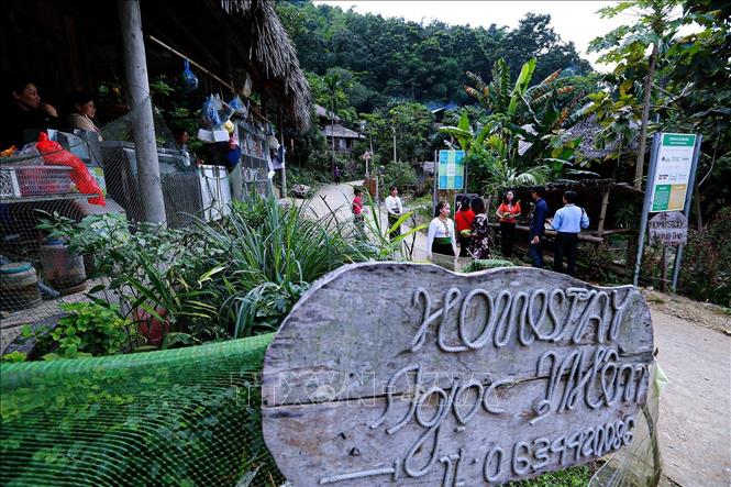 Photo: The Ngoc Nhien Homestay in Da Bac district. VNA Photo: Trọng Đạt