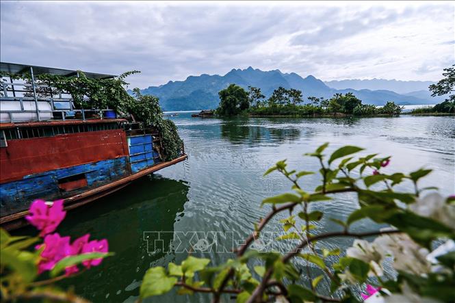 Photo: A view of the Hoa Binh Lake. VNA Photo: Trọng Đạt