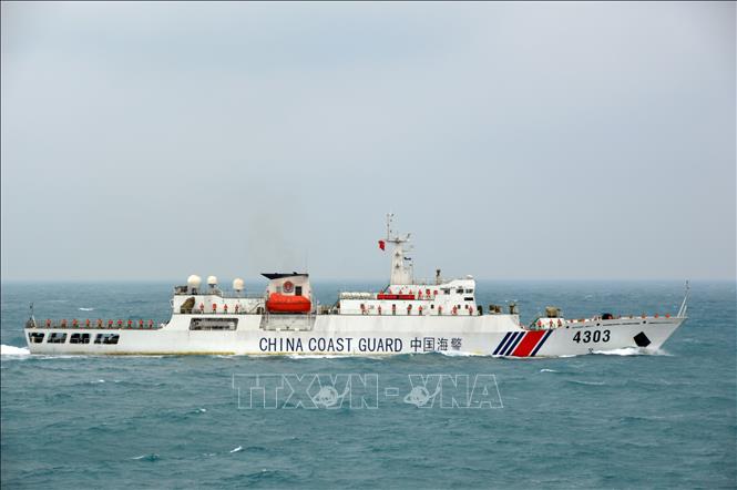 Photo: China’s ships 4303 of the Chinese Coast Guard joins the patrol./.
