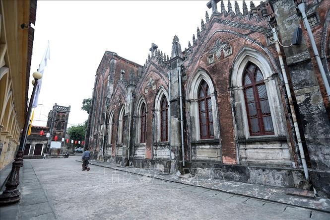 Trong ảnh: Một góc nhà thờ Sở Kiện. Ảnh: Phan Tuấn Anh - TTXVN