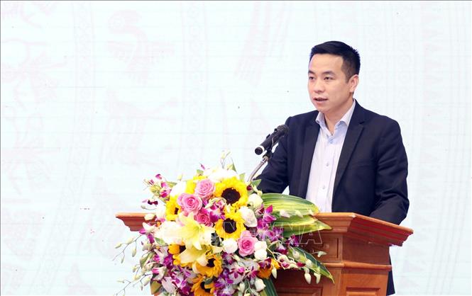 Trong ảnh: Ông Nguyễn Thế Hiếu, Phó Vụ trưởng Vụ Tổ chức cán bộ, Bộ Công Thương phát biểu tại Hội nghị. Ảnh: Anh Tuấn – TTXVN