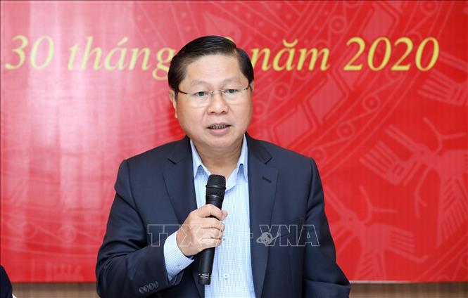 Trong ảnh: Ông Lê Tấn Dũng, Phó Chủ tịch Ủy ban Quốc gia về người khuyết tật Việt Nam, Thứ trưởng Bộ Lao động - Thương binh và Xã hội phát biểu tại Hội nghị. Ảnh: Anh Tuấn – TTXVN