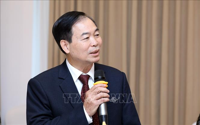 Trong ảnh: Ông Đặng Văn Thanh, Phó Chủ tịch thường trực Liên hiệp hội về Người khuyết tật Việt Nam trình bày tham luận tại Hội nghị. Ảnh: Anh Tuấn – TTXVN