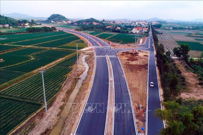 Đường dẫn của dự án phía Hải Dương.
Ảnh: Mạnh Tú - TTXVN