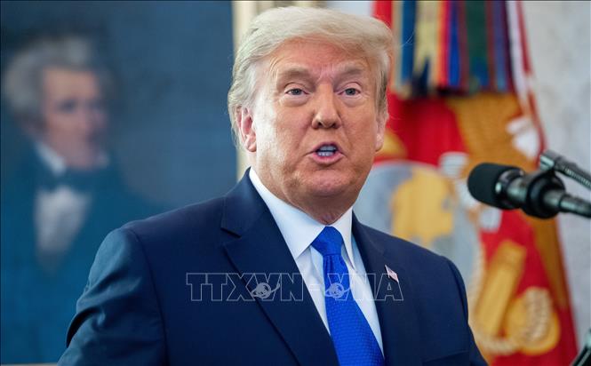 Trong ảnh: Tổng thống Mỹ Donald Trump phát biểu tại Washington, DC ngày 7/12/2020. Ảnh: AFP/TTXVN