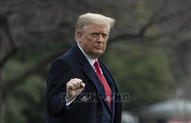 Trong ảnh: Tổng thống Mỹ Donald Trump tại Washington, DC ngày 12/12/2020. Ảnh: AFP/TTXVN