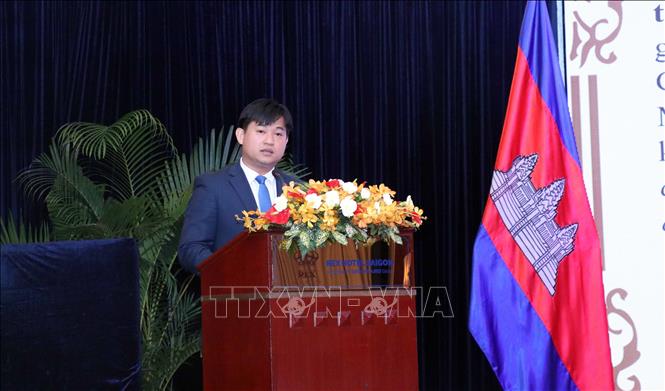 Photo: Cambodian Consul General Sok Dareth speaks at the event. VNA Photo: Xuân Khu