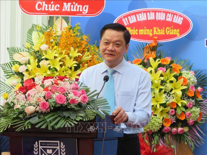 Trong ảnh: Ông Dương Tấn Hiển, Phó Chủ tịch UBND thành phố Cần Thơ phát biểu. Ảnh: Ánh Tuyết - TTXVN