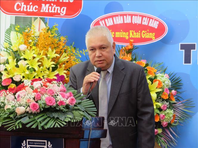 Trong ảnh: Ông Jean Pierre Guill – Tổng Giám đốc Aston Việt Nam phát biểu. Ảnh: Ánh Tuyết - TTXVN